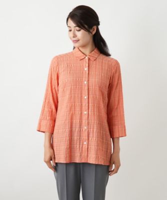 七分袖ブラウス【Ｌｅｉｌｉａｎ　ＷＨＩＴＥ　ＬＡＢＥＬ】