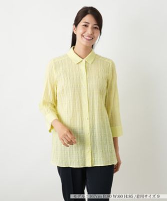 七分袖ブラウス【Ｌｅｉｌｉａｎ　ＷＨＩＴＥ　ＬＡＢＥＬ】