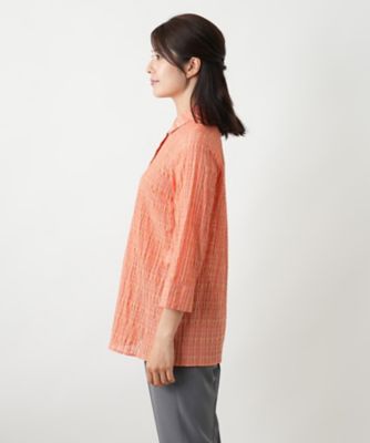 七分袖ブラウス【Ｌｅｉｌｉａｎ　ＷＨＩＴＥ　ＬＡＢＥＬ】