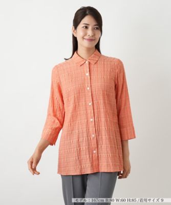 七分袖ブラウス【Ｌｅｉｌｉａｎ　ＷＨＩＴＥ　ＬＡＢＥＬ】