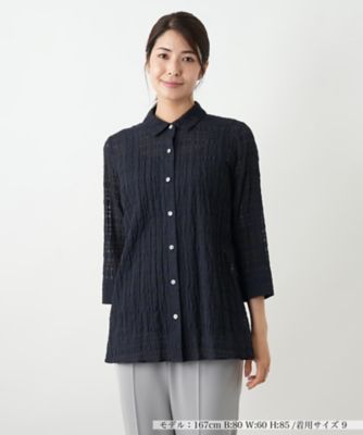 Leilian (Women)/レリアン 七分袖ブラウス【Leilian WHITE LABEL】