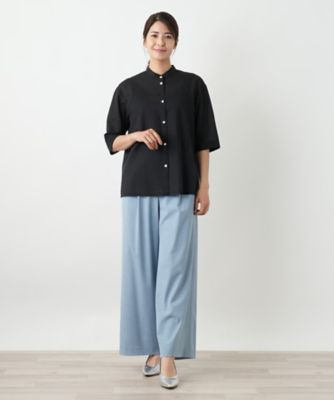 バンドカラーブラウス【Ｌｅｉｌｉａｎ　ＷＨＩＴＥ　ＬＡＢＥＬ】