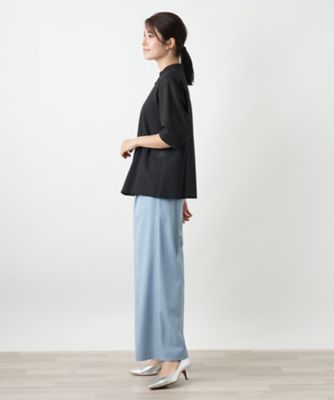 バンドカラーブラウス【Ｌｅｉｌｉａｎ　ＷＨＩＴＥ　ＬＡＢＥＬ】