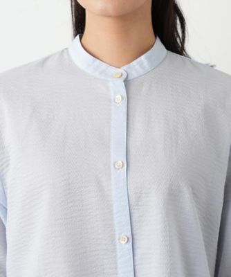 バンドカラーブラウス【Ｌｅｉｌｉａｎ　ＷＨＩＴＥ　ＬＡＢＥＬ】