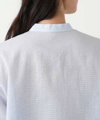 バンドカラーブラウス【Ｌｅｉｌｉａｎ　ＷＨＩＴＥ　ＬＡＢＥＬ】
