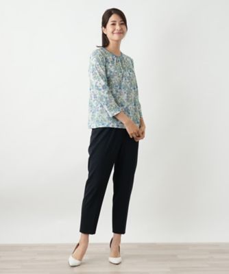 小花柄カットソー【Ｌｅｉｌｉａｎ　ＷＨＩＴＥ　ＬＡＢＥＬ】