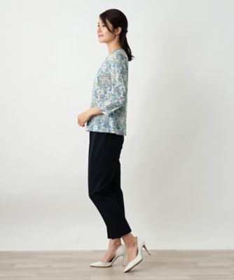 小花柄カットソー【Ｌｅｉｌｉａｎ　ＷＨＩＴＥ　ＬＡＢＥＬ】
