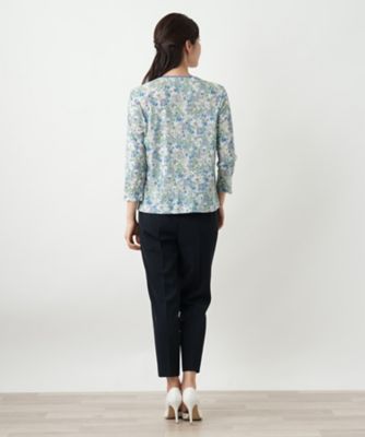 小花柄カットソー【Ｌｅｉｌｉａｎ　ＷＨＩＴＥ　ＬＡＢＥＬ】