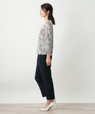 小花柄カットソー【Ｌｅｉｌｉａｎ　ＷＨＩＴＥ　ＬＡＢＥＬ】