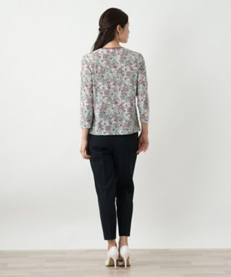小花柄カットソー【Ｌｅｉｌｉａｎ　ＷＨＩＴＥ　ＬＡＢＥＬ】