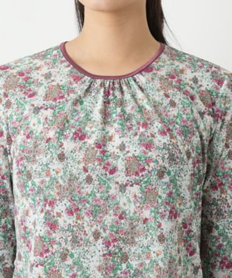 小花柄カットソー【Ｌｅｉｌｉａｎ　ＷＨＩＴＥ　ＬＡＢＥＬ】
