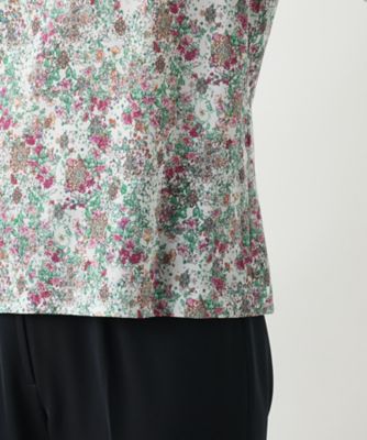 小花柄カットソー【Ｌｅｉｌｉａｎ　ＷＨＩＴＥ　ＬＡＢＥＬ】