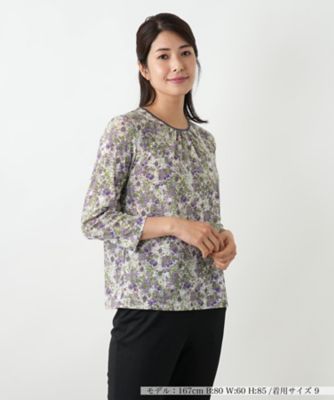 ＜Leilian (Women)＞小花柄カットソー【Ｌｅｉｌｉａｎ　ＷＨＩＴＥ　ＬＡＢＥＬ】