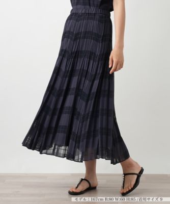 ＜BOURGE (Women)＞【店舗人気】チェックフレアスカート