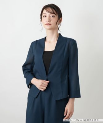 ＜BOURGE (Women)＞ノーカラーシアージャケット