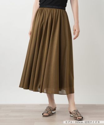 ＜BOURGE (Women)＞フレアロングスカート