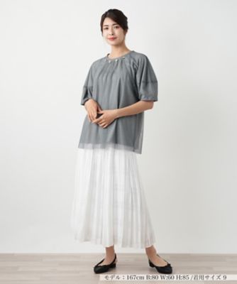 【店舗人気】チュールレイヤードカットソー