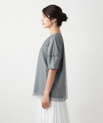 【店舗人気】チュールレイヤードカットソー