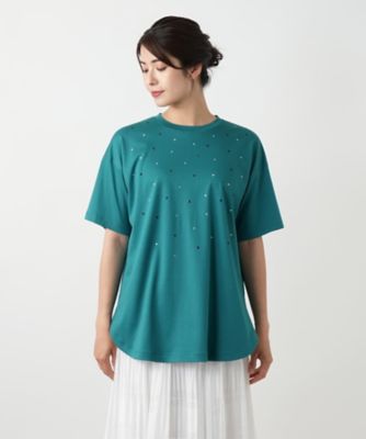 【店舗人気】フロントビジューＴシャツ
