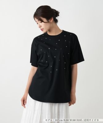 【店舗人気】フロントビジューＴシャツ