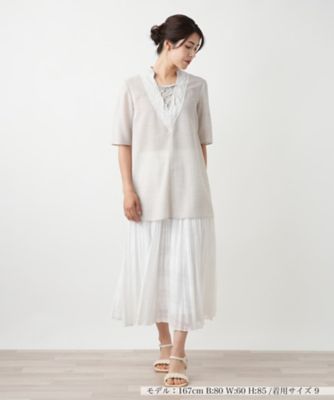 【店舗人気】レースアップブラウス