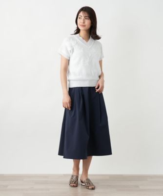 フラワーモチーフニット【ＣＯＲＳＩＮＩ　＆　ＰＲＯＴＩ】