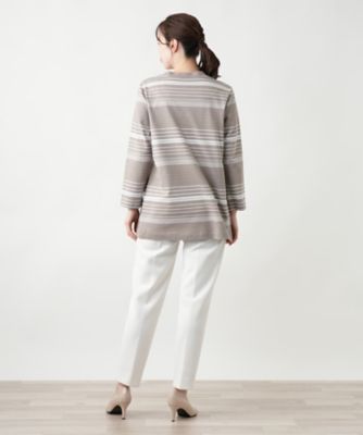 マルチボーダーカットソー【Ｌｅｉｌｉａｎ　ＷＨＩＴＥ　ＬＡＢＥＬ】
