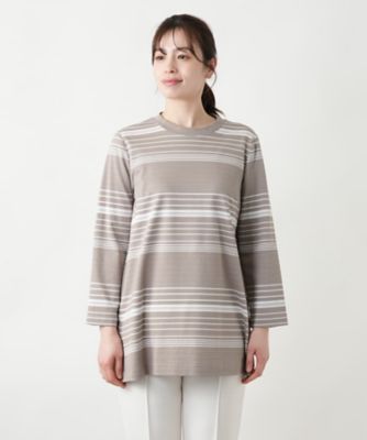 マルチボーダーカットソー【Ｌｅｉｌｉａｎ　ＷＨＩＴＥ　ＬＡＢＥＬ】