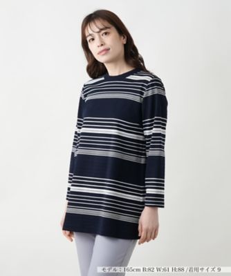 マルチボーダーカットソー【Ｌｅｉｌｉａｎ　ＷＨＩＴＥ　ＬＡＢＥＬ】