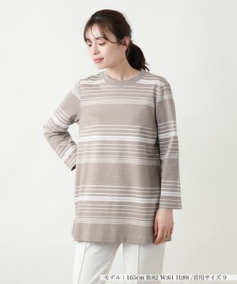 マルチボーダーカットソー【Ｌｅｉｌｉａｎ　ＷＨＩＴＥ　ＬＡＢＥＬ】