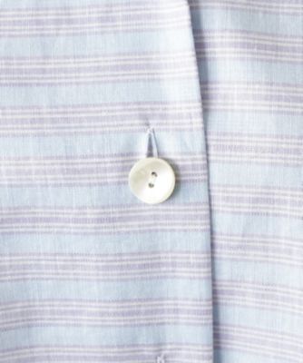 ボーダーオープンカラーブラウス【Ｌｅｉｌｉａｎ　ＷＨＩＴＥ　ＬＡＢＥＬ】