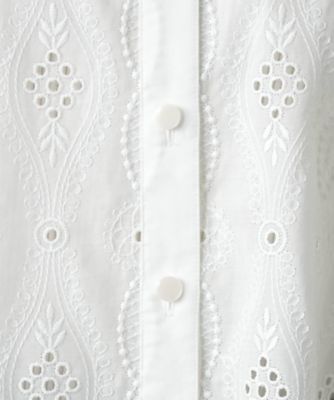 カットワーク刺繍ブラウス【Ｌｅｉｌｉａｎ　ＷＨＩＴＥ　ＬＡＢＥＬ】