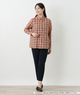 チェックブラウス【Ｌｅｉｌｉａｎ　ＷＨＩＴＥ　ＬＡＢＥＬ】