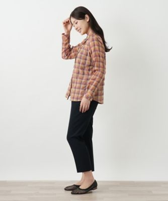 チェックブラウス【Ｌｅｉｌｉａｎ　ＷＨＩＴＥ　ＬＡＢＥＬ】