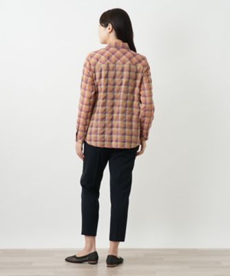 チェックブラウス【Ｌｅｉｌｉａｎ　ＷＨＩＴＥ　ＬＡＢＥＬ】