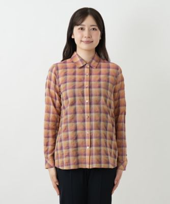 チェックブラウス【Ｌｅｉｌｉａｎ　ＷＨＩＴＥ　ＬＡＢＥＬ】