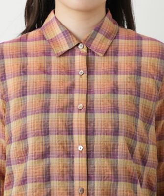 チェックブラウス【Ｌｅｉｌｉａｎ　ＷＨＩＴＥ　ＬＡＢＥＬ】