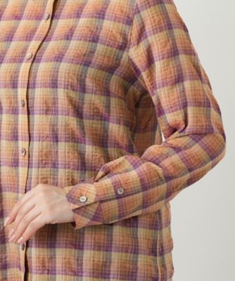チェックブラウス【Ｌｅｉｌｉａｎ　ＷＨＩＴＥ　ＬＡＢＥＬ】