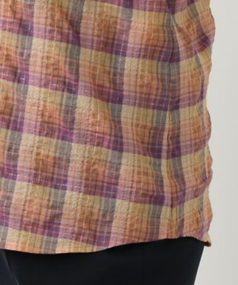 チェックブラウス【Ｌｅｉｌｉａｎ　ＷＨＩＴＥ　ＬＡＢＥＬ】