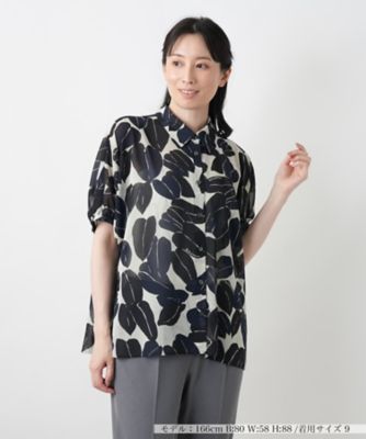 ＜Leilian (Women)＞プリントブラウス【ＲＯＣＨＡＳ　Ｐｒｅｍｉｅｒｅ】