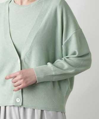 ラメＶネックカーディガン
