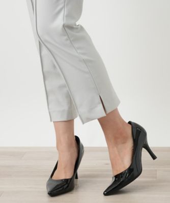 美品✨ レリアン クロップドパンツ テーパード 黒 グレー ミックス クロップドパンツ|レリアン | レリアン公式オンラインストア