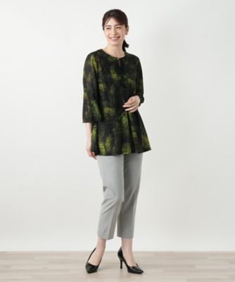 レリアンLEILIAN ゴールドの飾りが素敵なストレッチパンツ15ベージュ未使用 レリアンLEILIAN ゴールドの飾りが素敵なストレッチパンツ15