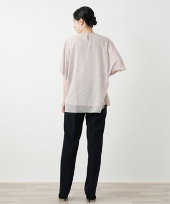 レリアンLEILIAN ゴールドの飾りが素敵なストレッチパンツ15ベージュ未使用 レリアンLEILIAN ゴールドの飾りが素敵なストレッチパンツ15