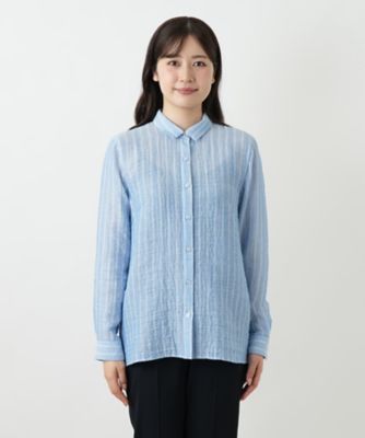 ストライプブラウス