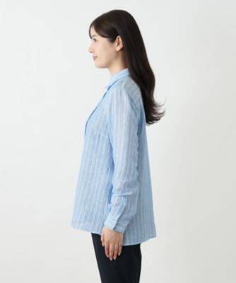 ストライプブラウス
