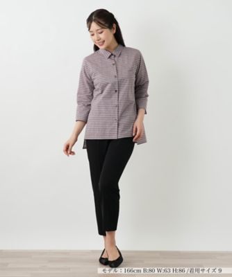 マルチボーダーブラウス【Ｌｅｉｌｉａｎ　ＷＨＩＴＥ　ＬＡＢＥＬ】