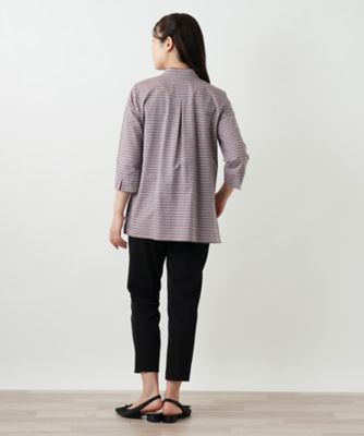 マルチボーダーブラウス【Ｌｅｉｌｉａｎ　ＷＨＩＴＥ　ＬＡＢＥＬ】
