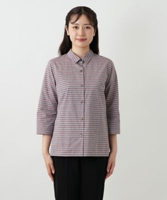 マルチボーダーブラウス【Ｌｅｉｌｉａｎ　ＷＨＩＴＥ　ＬＡＢＥＬ】