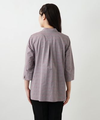 マルチボーダーブラウス【Ｌｅｉｌｉａｎ　ＷＨＩＴＥ　ＬＡＢＥＬ】